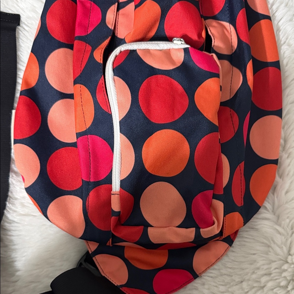 Kavu Sling Bag with Vibrant Red and Orange Circles - Picture 6 of 11